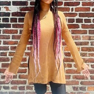 Forever21 Brown Long Sleeve Tunic